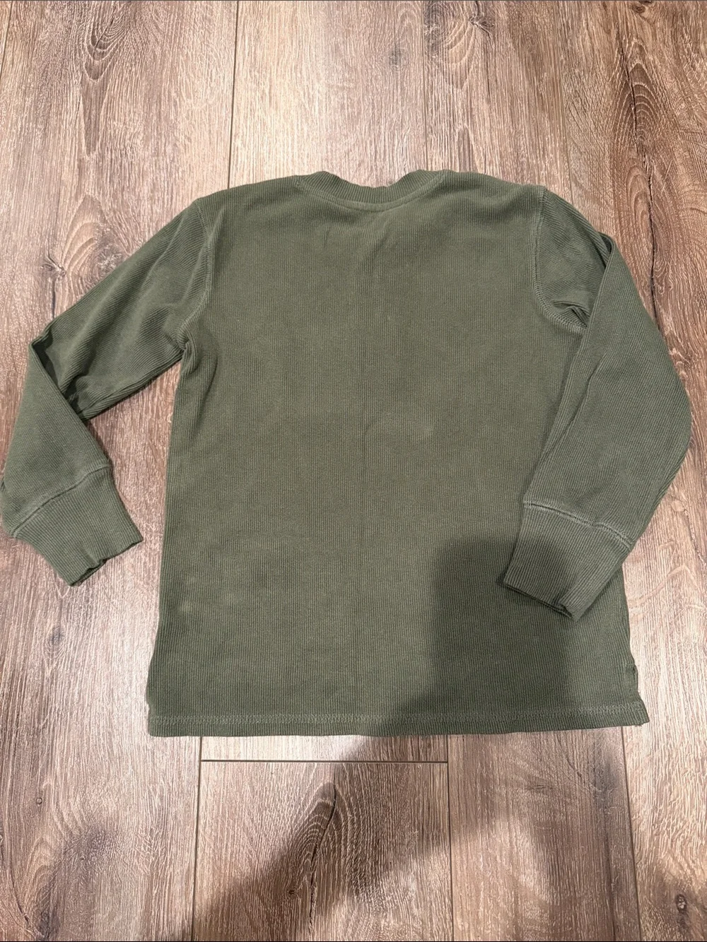 Little Bipsy Olive Green Henley Top with Plaid Pajama Pants Size: 4-5T